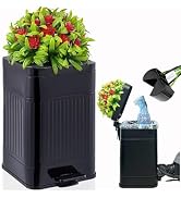 Metal Dog Poop Trash Can Outside - Small Outdoor Garbage Can with Pedal - Stainless Steel Dog Was...