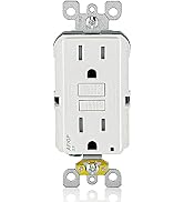 Leviton Dual-Function AFCI/GFCI Outlet, 15 Amp, Self Test, Tamper-Resistant with LED Indicator Li...