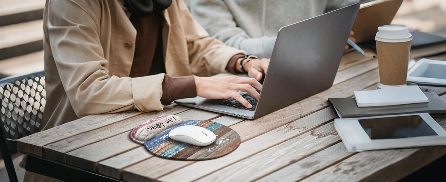 A Teacher's Best Friend: Gel Wrist Rest Mouse Pad to Ease Long Hours of Grading.