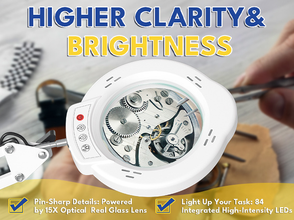 magnifying glass with light and stand tabletop magnifying desk lamp lighted magnifying glass