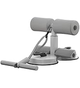 ZUFUMI Sit Up Bar,Portable Adjustable Sit Up Floor Holder with 2 Strong Suction Cups and 1 Resist...