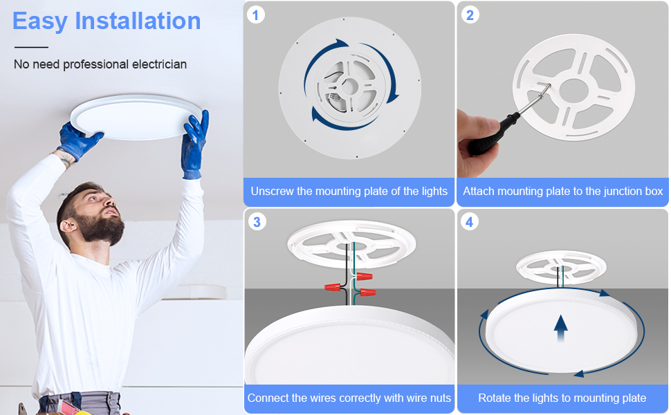 led flush mount ceiling lights