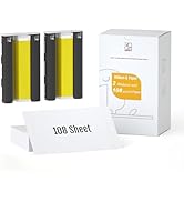 HPRT 4"X 6" Photo Paper 108 Sheets and Two Ribbons,Designed iDPRT CP4100/CP4000L/CP6000 Photo Pri...