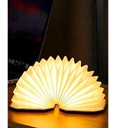 ZBOLE Originality Folding Accordion Lamp, Portable Wooden Desk Lamp, Japanese Gifts, Creative LED...