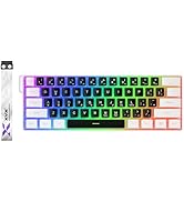 OHY 60% Gaming Keyboard,Wired Backlit Mini Membrane Keyboard, Strong Mechanical Feel for PC/Mac G...