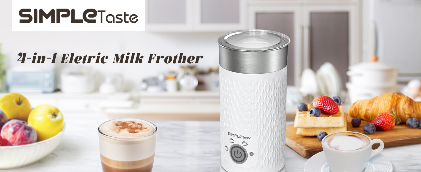 SIMPLETaste 4-in-1 Electric Milk Frother