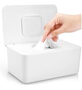 Lijroavy Baby Wipes Dispenser, Baby Wipe Holder for Fresh Wipes, Non-Slip Baby Wipes Container, R...