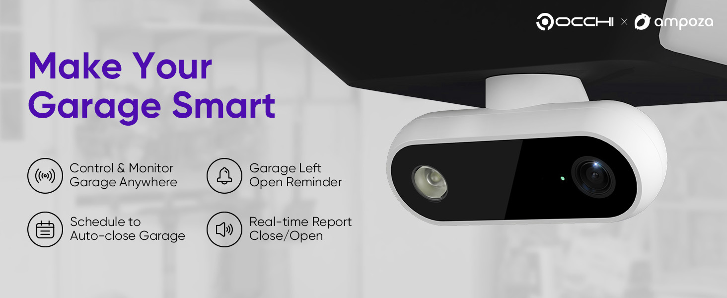 Remote control,Garage Left Open Reminder,Schedule to Auto-close Garage,Real-time Report Close/Open