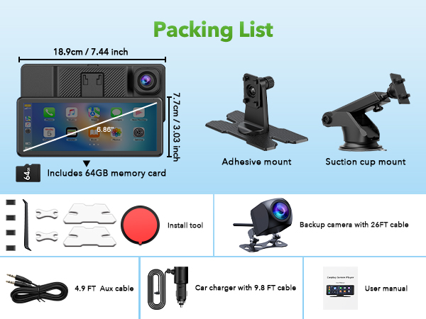 car play screen for car