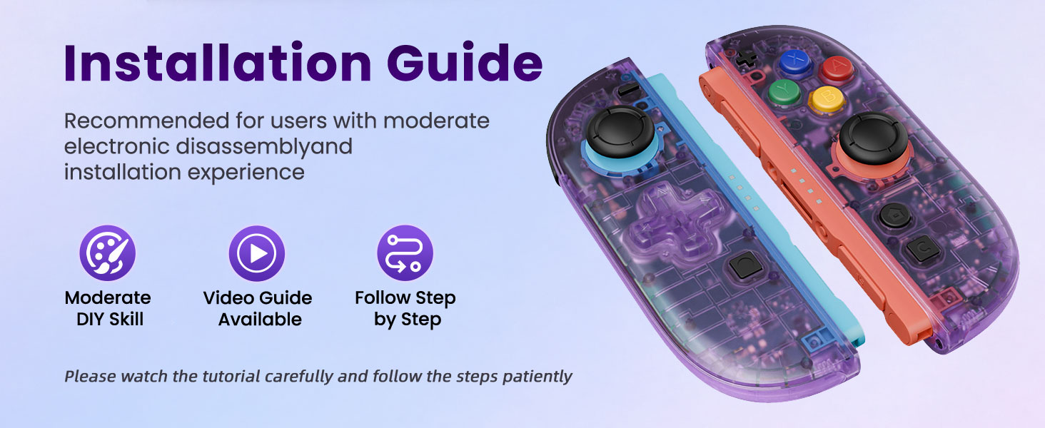 Shell (D-Pad Version) with Buttons for Joycon 2