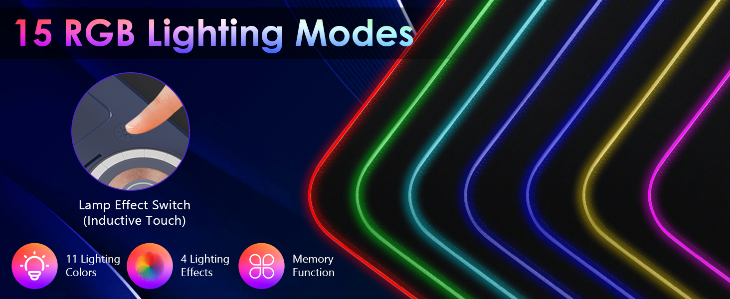 15 RGB lighting modes
