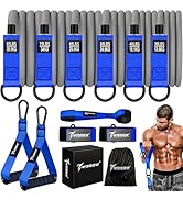 Heavy Resistance Bands, 350lbs Exercise Bands with Handles, Workout Bands for Working Out Men, We...