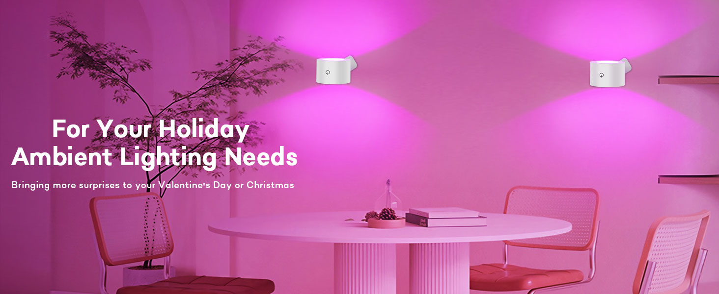 battery wall lamp