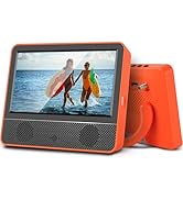 Jexiop 7“Portable TV,Small IPS 1080P Screen TV with Digital ATSC Tuner,Headphone out-USB/TF Port-...