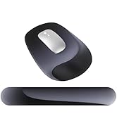 ARTSO Keyboard Wrist Rest Pad and Mouse Wrist Rest Support Memory Foam Ergonomic Mouse Pad Set fo...