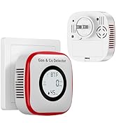 Carbon Monoxide Detectors &amp; Gas Leak Detector, Carbon Monoxide Detectors Plug in &amp; Battery Backup...