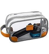 Lermende Toiletry Bag, Clear Shaving Dopp Kit for Men Travel Toiletry Bag with Hand Strap Unisex ...