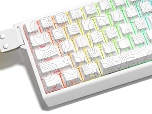 womier topographic key cap,double shot PBT keycaps