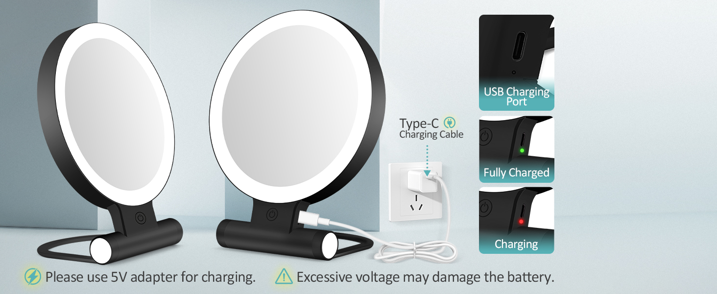 Rechargeable Mirror