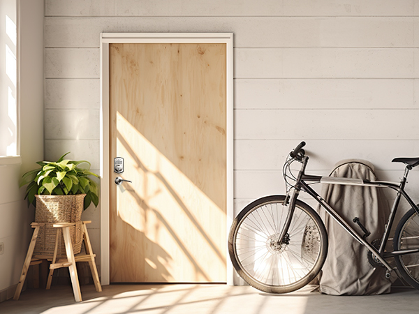 keyless entry door lock with handle 