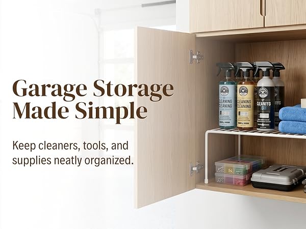 Sturdy Metal Shelf Risers - Double Your Counter Space 
