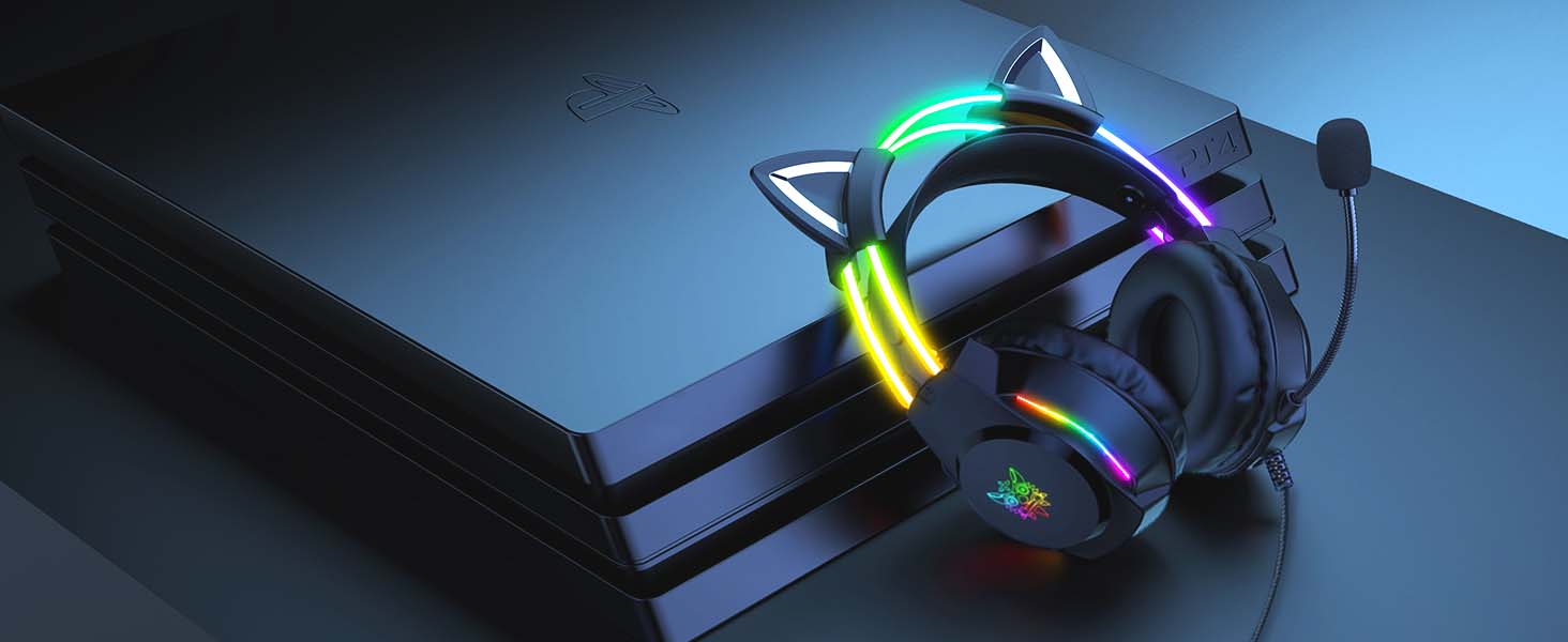 RGB Light Up Gaming Headphones