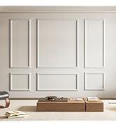 Art3d Pre-Cut Wall Molding Set of 6 pcs, Ready-to-Assemble Wainscoting Panels for Interior Wall D...
