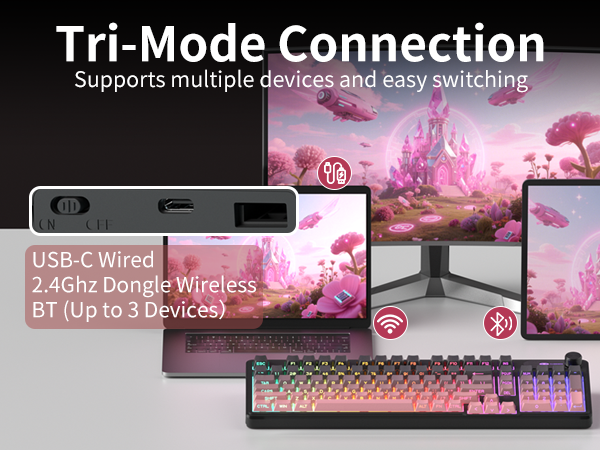 Tri-Mode Connection