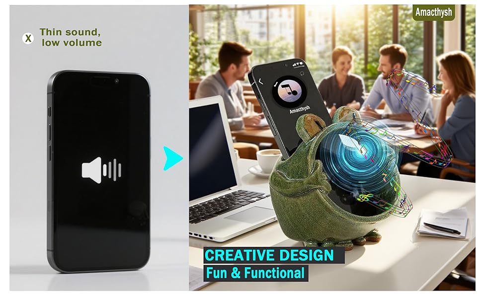 Frog Amplifying Phone Speaker Stand