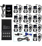 EXMAX EX-100 Wireless Tour Guide System Microphone Earphone Headset for Church Translation