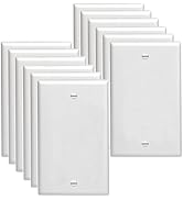 (UL Listed)Blank Box Mounted Plastic Wallplate,No Device Blank Wallplate,Blank Wall Plate Cover,S...
