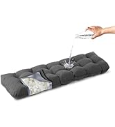 IPYNBAP Outdoor Tufted Bench Cushion, Waterproof Patio Furniture Cushion, Stitched Couch Cushions...