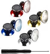 eXtremeRate 4 Pairs Chrome Replacement Joystick Thumbstick Analog Thumb Stick for PS5, for PS4 Al...