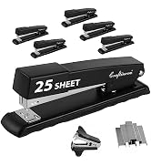 Craftinova Metal Desktop Stapler - 25 Sheet Capacity, Heavy Duty, Black, with 2000 Staples &amp; Remo...
