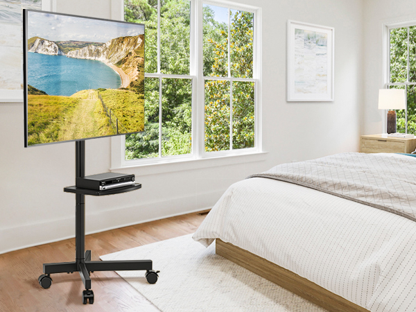 rolling tv stand