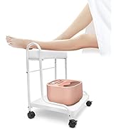 Pedicure Trolley Nail Salon Rolling Foot Basin Cart Foot Bath Foot Massage Tool Elitzia ETST22 (W...