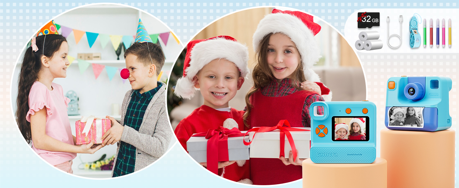 kids digital camera instant print
