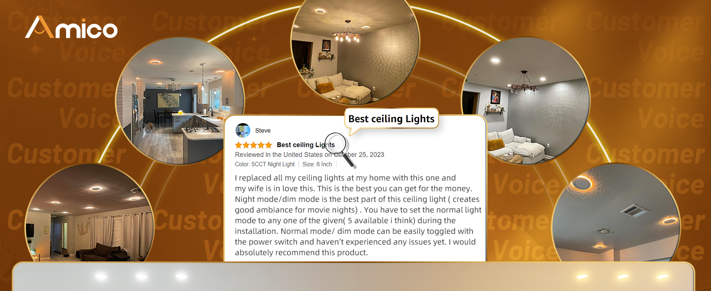 recessed night light