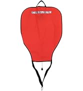 ELFGO Diving Lift Bag 50 lbs, High Visibility Buoyancy Bag with Open Bottom, Nylon Salvage Bag Fl...