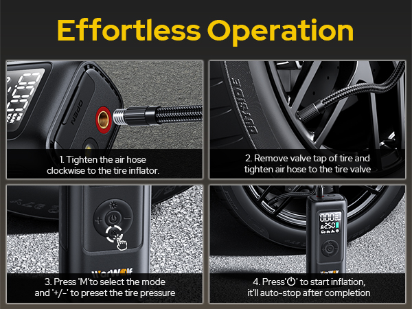 WARWOLF 160PSI Tire Inflator