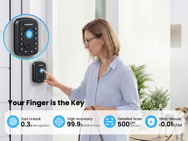 Keyless entry door lock