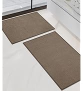 chakme Bathroom Rug Sets 2 Piece, Ultra Thin Bath Mat Quick Dry Bath Mat Set, Absorbent Bath Mat ...
