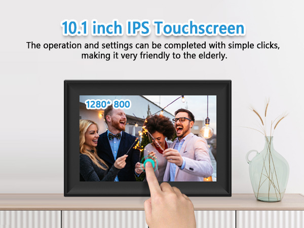 FRAMEO 10.1 Inch Smart WiFi Digital Photo Frame