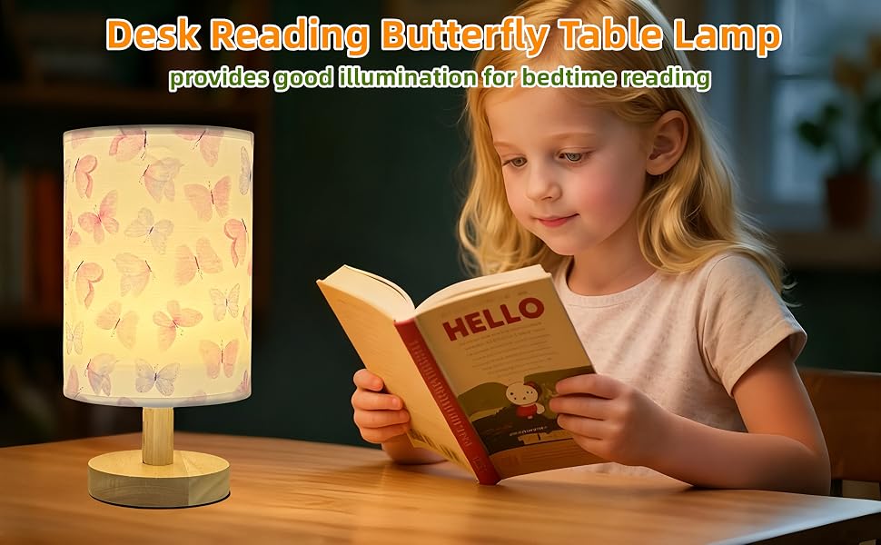Butterfly desk lamp for kids