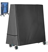 Ping Pong Table Cover Outdoor Waterproof, 600D Indoor Table Tennis Cover Fits Universal 9x5 FT Fo...