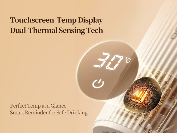 Touchscreen temp display