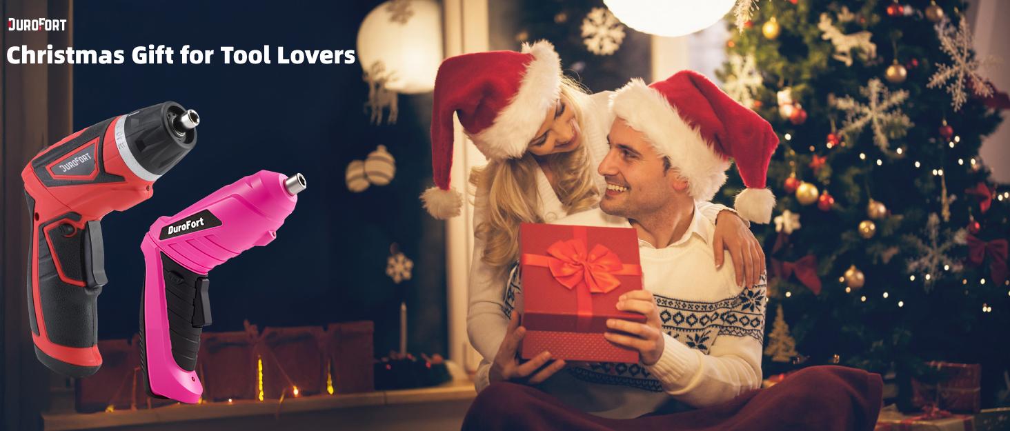 Pink Cordless Electric Screwdriver Set