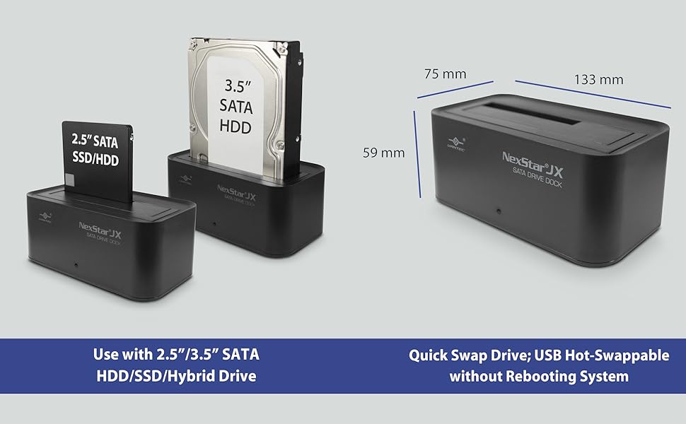 show with 2.5&amp;#34; and 3.5&amp;#34; drive, plus measurement