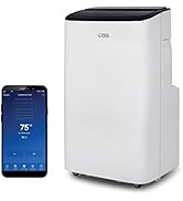 Commercial Cool CCP6JW, Dehumidifier &amp; Fan, 9,000 Bedroom AC Unit with 2 Remote Controls &amp; Covers...