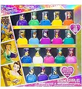 Townley Girl Disney Princess Belle 18 Pcs Non-Toxic Peel-Off Water-Based Safe Quick Dry Nail Poli...